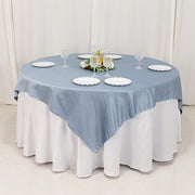 72" x 72" Satin Square Table Overlay Smooth Finish