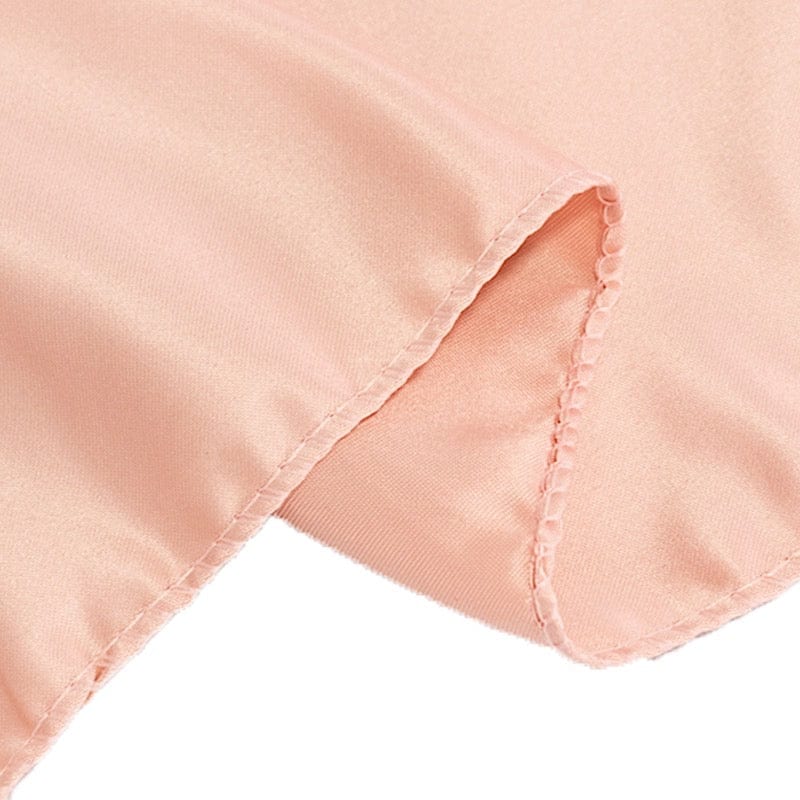 72" x 72" Satin Square Table Overlay Smooth Finish