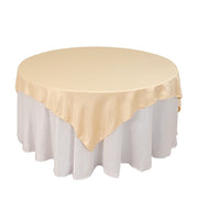 72" x 72" Satin Square Table Overlay Smooth Finish LAY72_LAMR_081