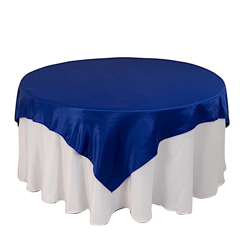 72" x 72" Satin Square Table Overlay Smooth Finish LAY72_LAMR_ROY