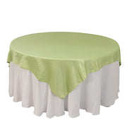 72" x 72" Satin Square Table Overlay Smooth Finish LAY72_LAMR_SAGE