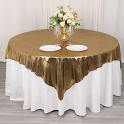 72" x 72" Shimmer Sequin Dots Square Polyester Table Overlay