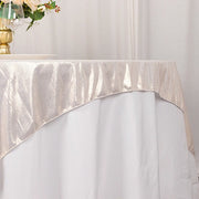 72" x 72" Shimmer Sequin Dots Square Polyester Table Overlay