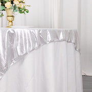 72" x 72" Shimmer Sequin Dots Square Polyester Table Overlay