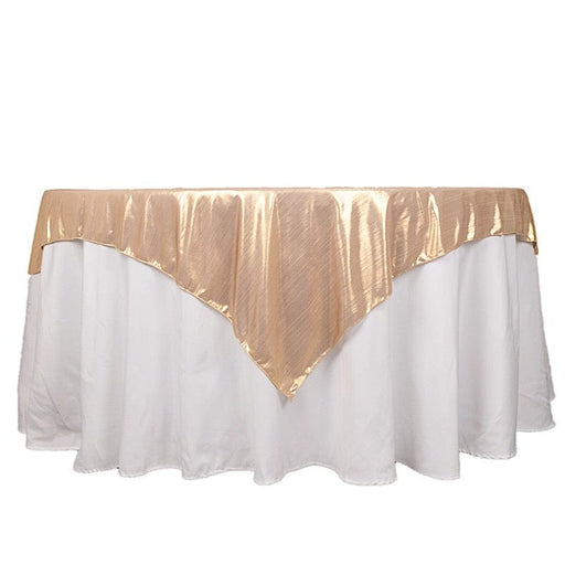 72" x 72" Shimmer Sequin Dots Square Polyester Table Overlay LAY72_SHIM_046