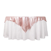 72" x 72" Shimmer Sequin Dots Square Polyester Table Overlay LAY72_SHIM_054