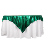 72" x 72" Shimmer Sequin Dots Square Polyester Table Overlay LAY72_SHIM_HUNT