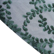 72" x 72" Tulle Square Table Overlay with Embroidered Sequins