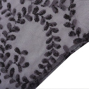 72" x 72" Tulle Square Table Overlay with Embroidered Sequins