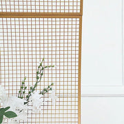 7ft Metal Lattice Wavy Grid Design Wedding Arch Backdrop Stand - Gold BKDP_STND_17_GOLD