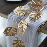 7ft Metallic Artificial Monstera Leaf Table Garland Plant - Gold ARTI_METLIC25_GOLD