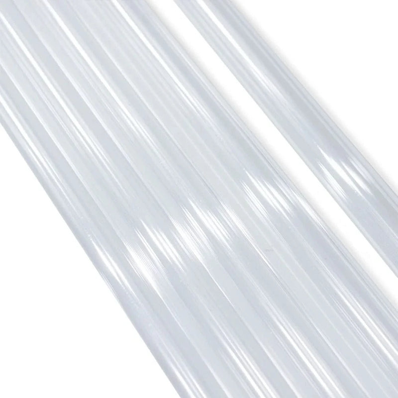 8 Acrylic 24" Ceiling Drape Tubes with Position Fastening Pins and Connectors - Clear BKDP_CEIL_TUBE01_24