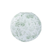 8 Chinoiserie Floral Print Hanging Paper Lanterns
