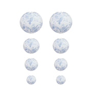 8 French Toile Floral Print Hanging Paper Lanterns LANT_002_614_FLOR23_BLUE