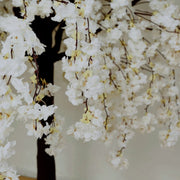 8 ft Artificial Cherry Blossom Tree with Fiberglass Trunk and Metal Base - White ARTI_TREE_CHR01_8_WHT