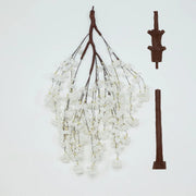 8 ft Artificial Cherry Blossom Tree with Fiberglass Trunk and Metal Base - White ARTI_TREE_CHR01_8_WHT