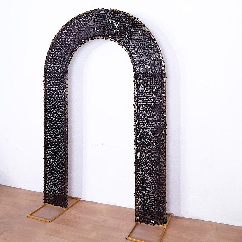 8 ft Big Payette Sequin Open Arch Backdrop Cover