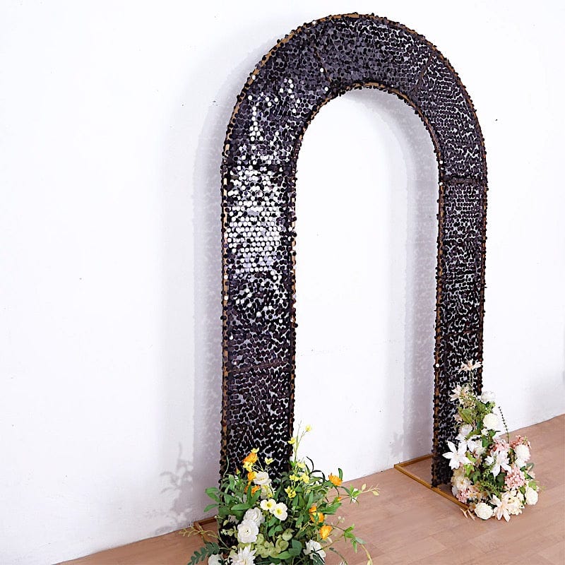 8 ft Big Payette Sequin Open Arch Backdrop Cover