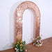 8 ft Big Payette Sequin Open Arch Backdrop Cover