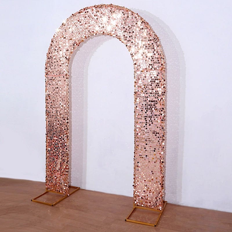 8 ft Big Payette Sequin Open Arch Backdrop Cover