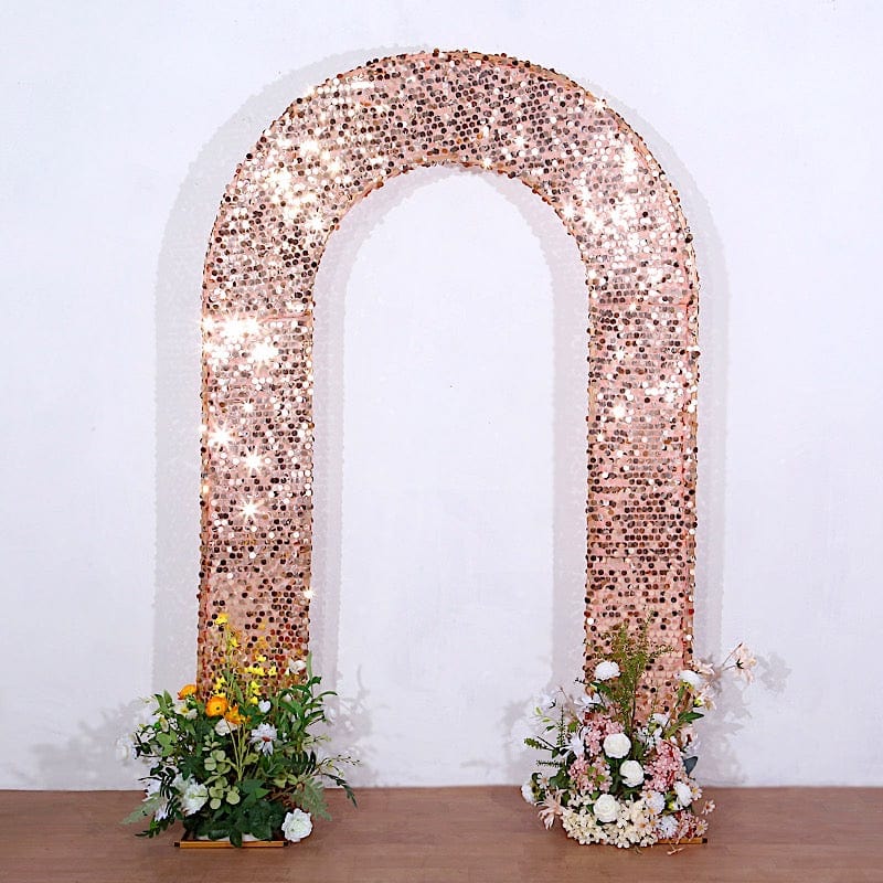 8 ft Big Payette Sequin Open Arch Backdrop Cover