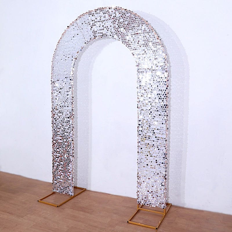 8 ft Big Payette Sequin Open Arch Backdrop Cover