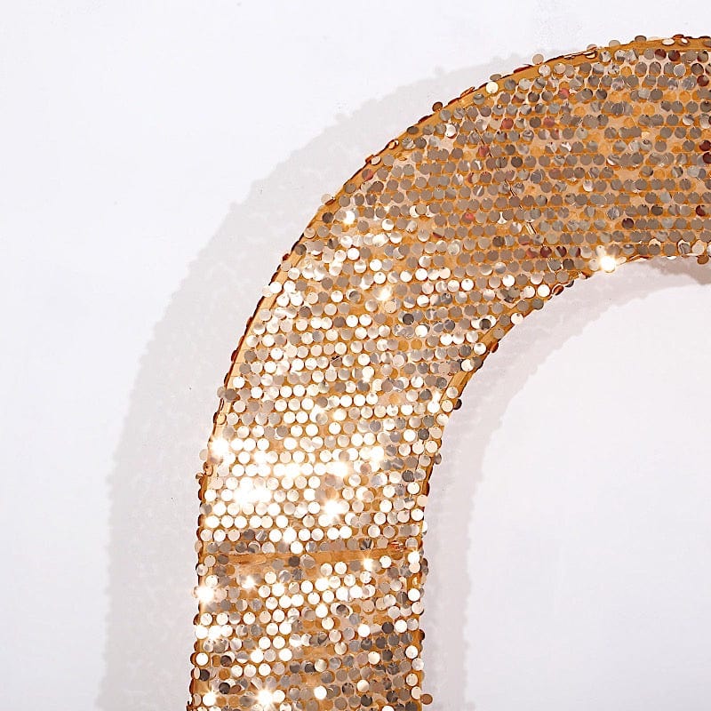 8 ft Big Payette Sequin Open Arch Backdrop Cover