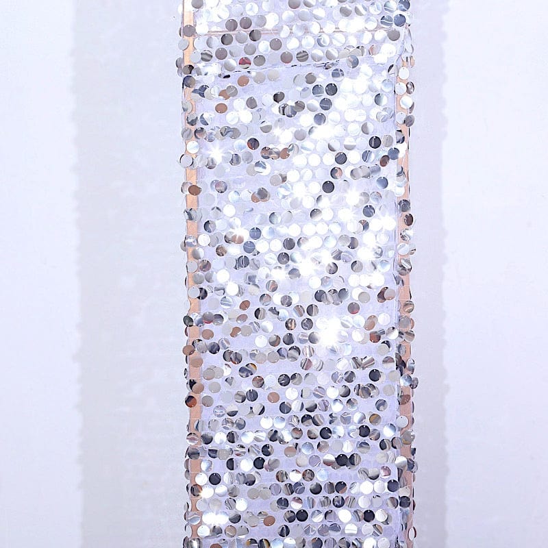 8 ft Big Payette Sequin Open Arch Backdrop Cover