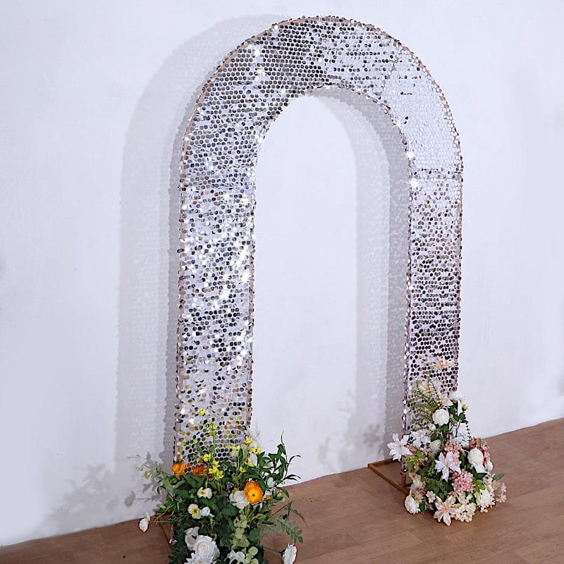 8 ft Big Payette Sequin Open Arch Backdrop Cover