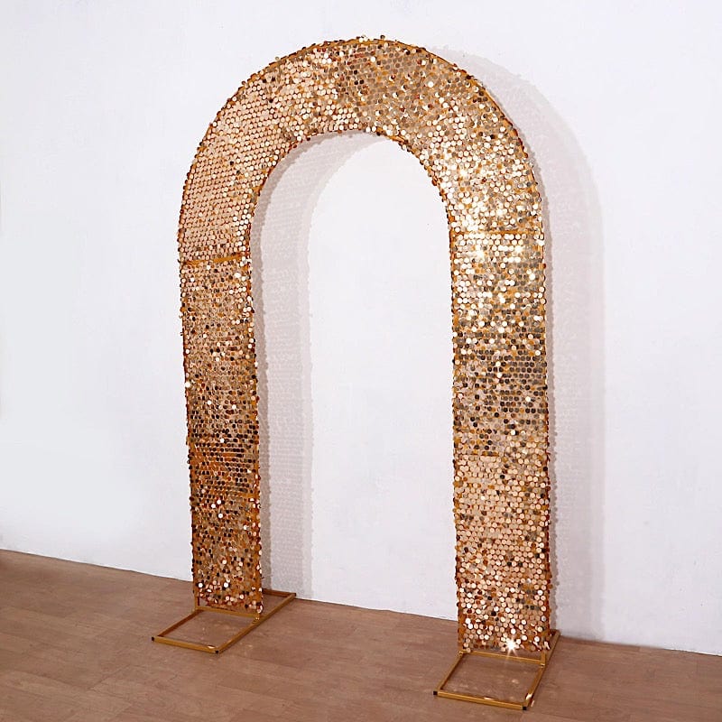 8 ft Big Payette Sequin Open Arch Backdrop Cover