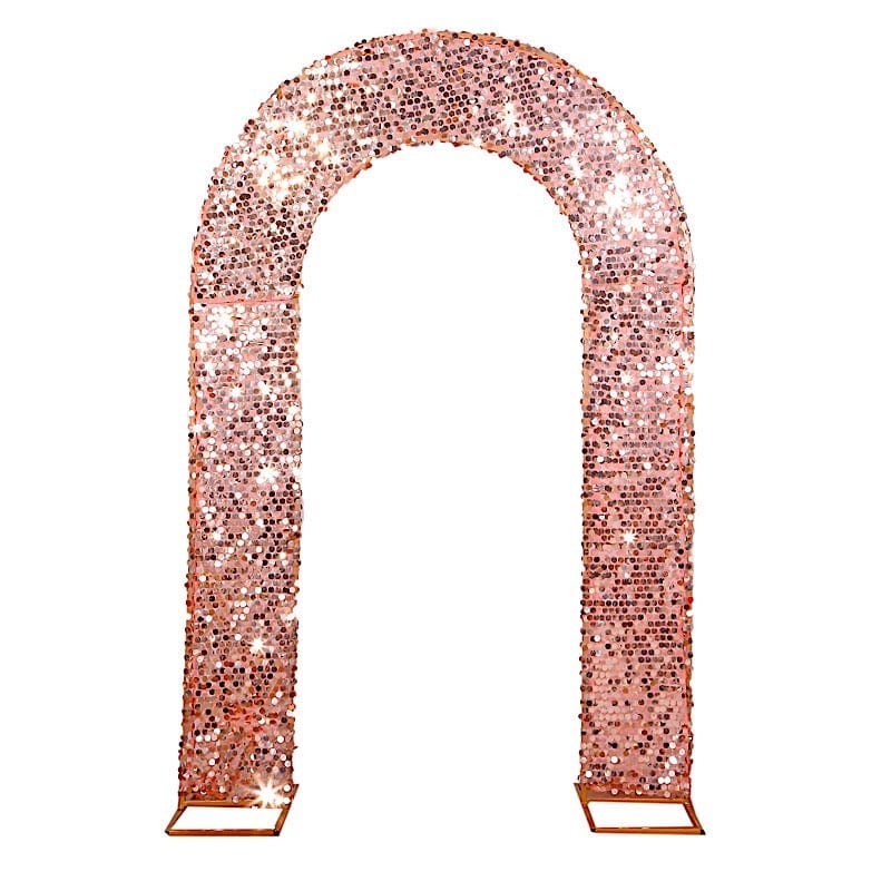 8 ft Big Payette Sequin Open Arch Backdrop Cover IRON_STND18_71_L_046