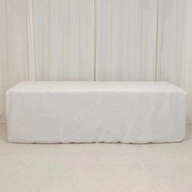 8 ft Fitted Premium Polyester Rectangle Tablecloth