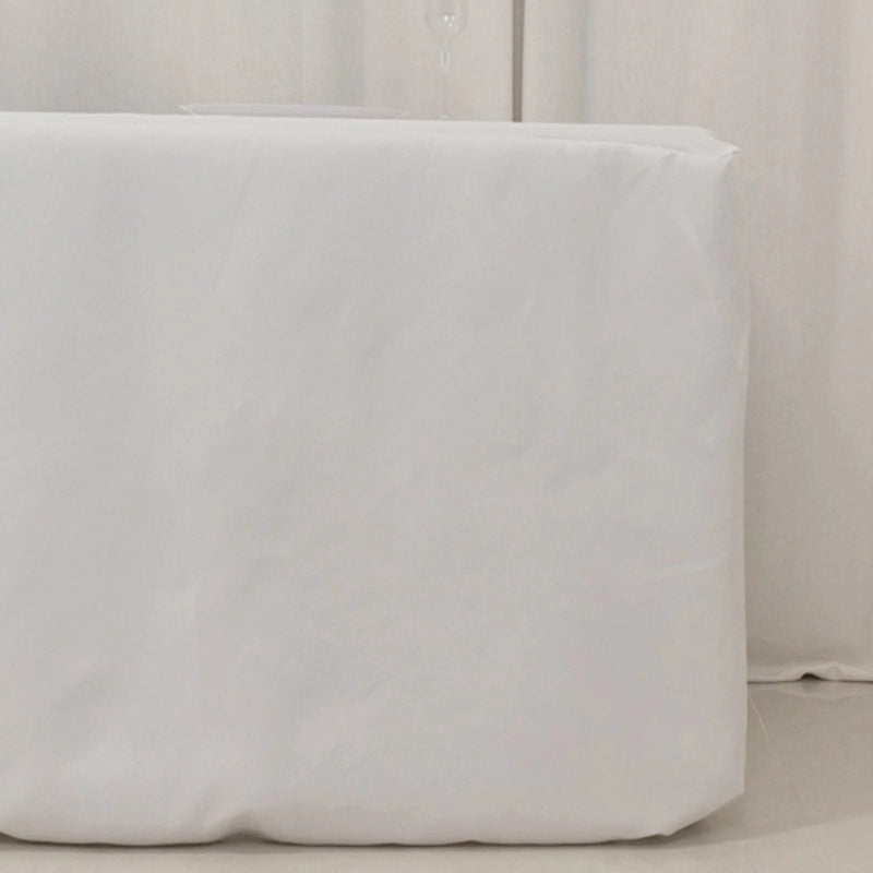 8 ft Fitted Premium Polyester Rectangle Tablecloth