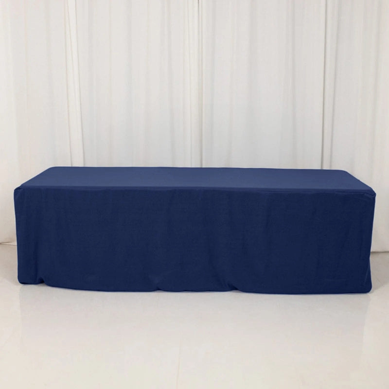 8 ft Fitted Premium Polyester Rectangle Tablecloth