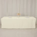 8 ft Fitted Premium Polyester Rectangle Tablecloth