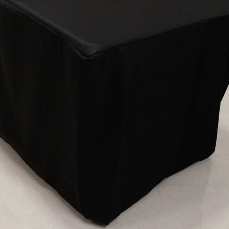 8 ft Fitted Premium Polyester Rectangle Tablecloth