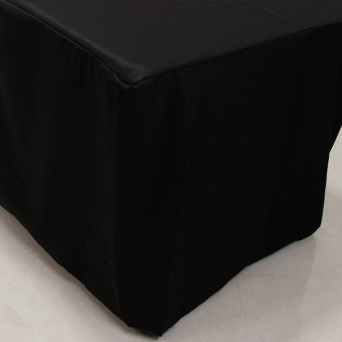 8 ft Fitted Premium Polyester Rectangle Tablecloth