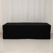 8 ft Fitted Premium Polyester Rectangle Tablecloth