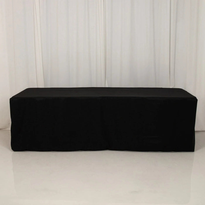 8 ft Fitted Premium Polyester Rectangle Tablecloth