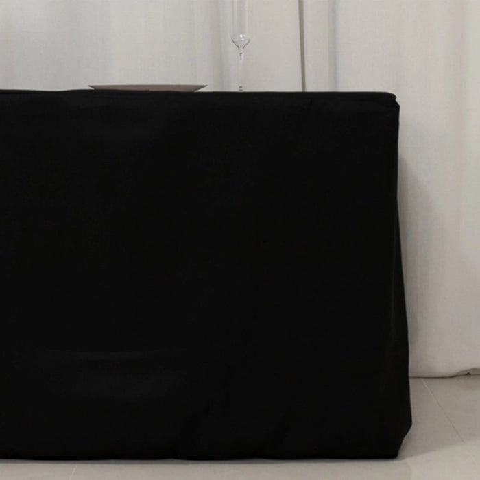 8 ft Fitted Premium Polyester Rectangle Tablecloth