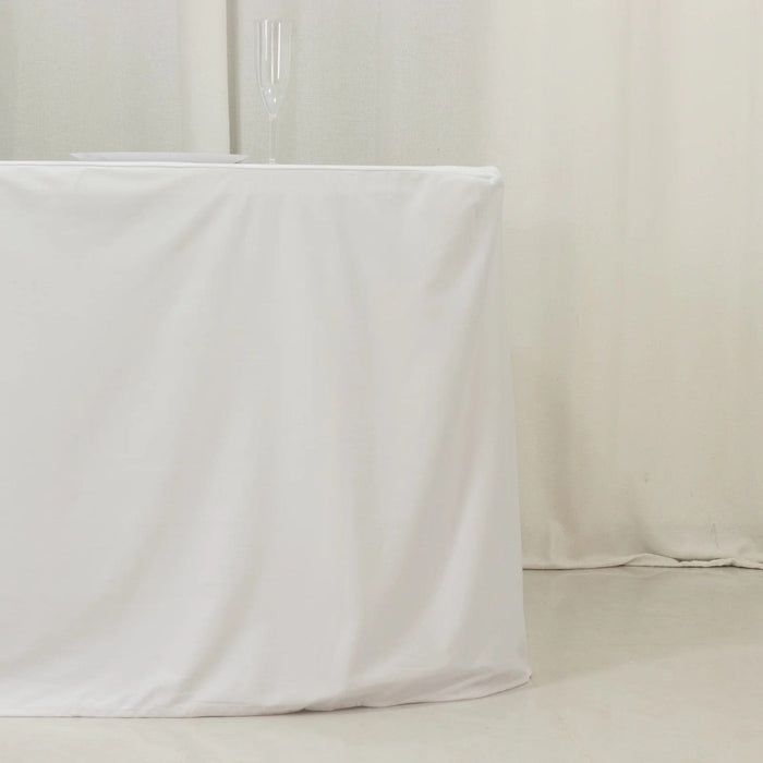 8 ft Fitted Scuba Polyester Rectangle Tablecloth