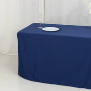 8 ft Fitted Scuba Polyester Rectangle Tablecloth