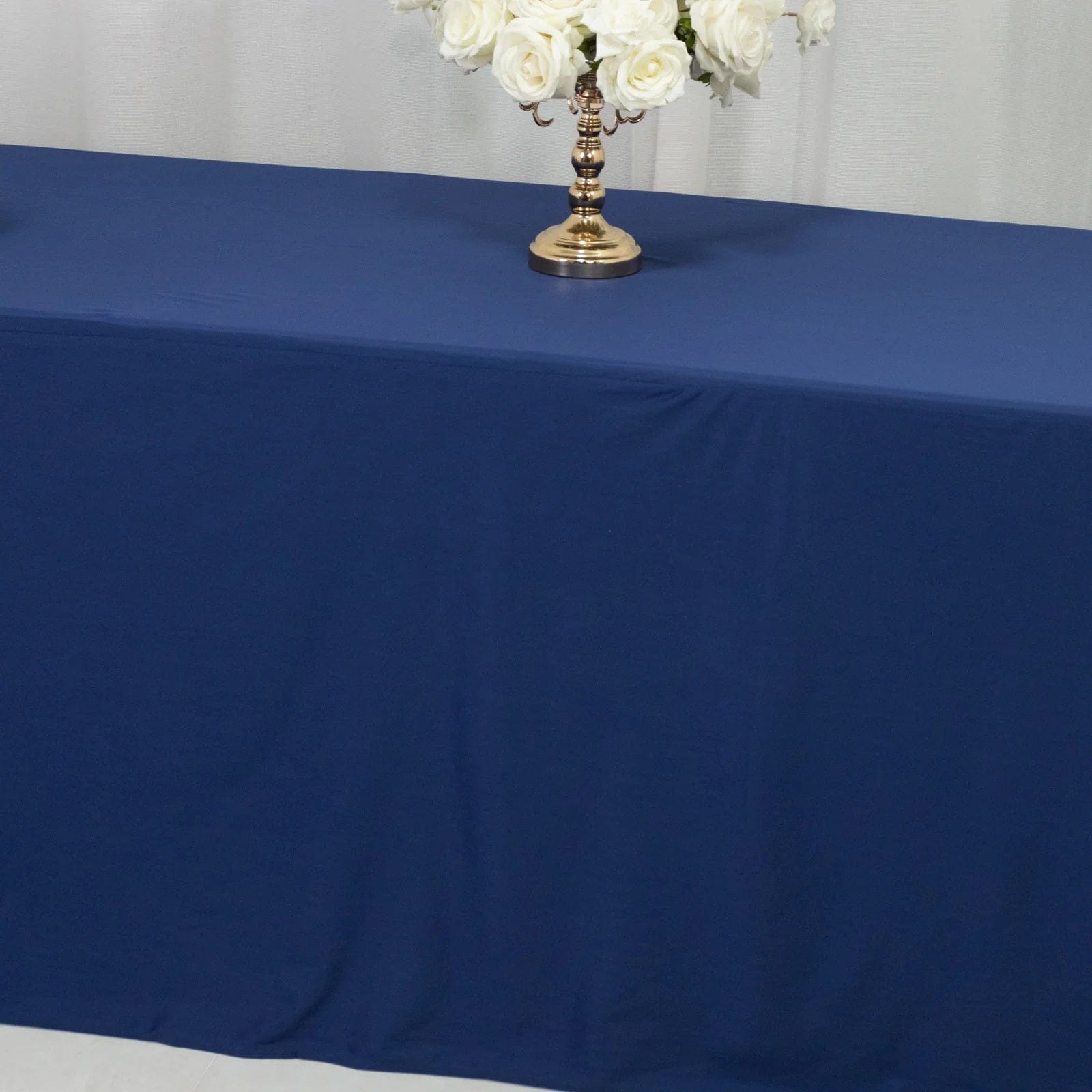 8 ft Fitted Scuba Polyester Rectangle Tablecloth