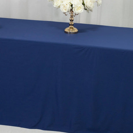 8 ft Fitted Scuba Polyester Rectangle Tablecloth