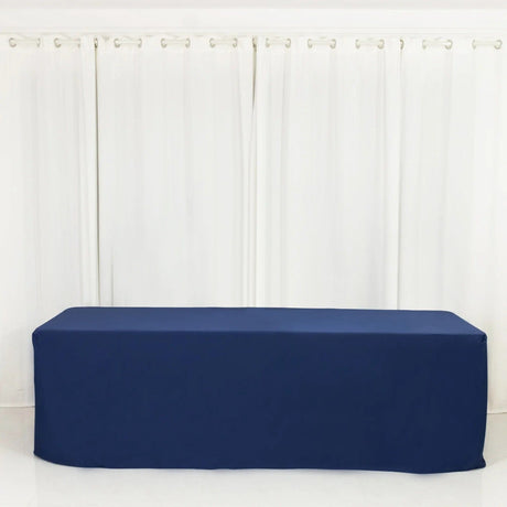 8 ft Fitted Scuba Polyester Rectangle Tablecloth