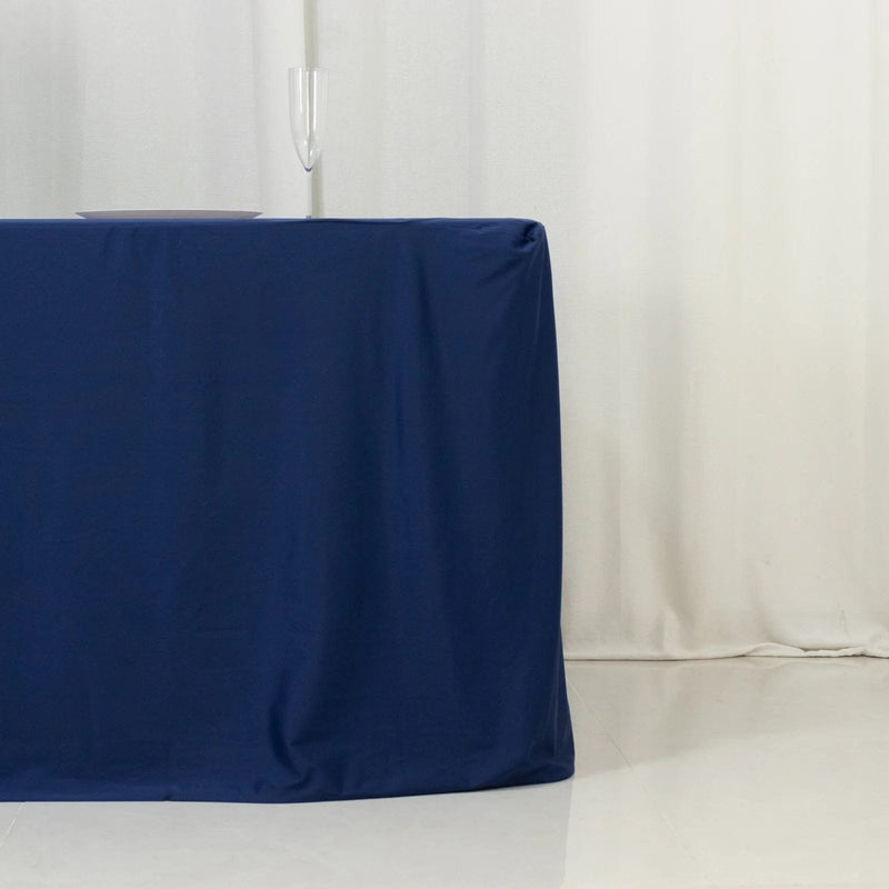 8 ft Fitted Scuba Polyester Rectangle Tablecloth