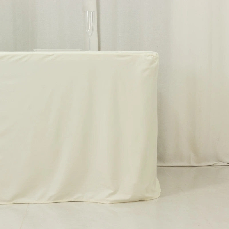 8 ft Fitted Scuba Polyester Rectangle Tablecloth