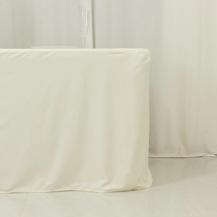 8 ft Fitted Scuba Polyester Rectangle Tablecloth