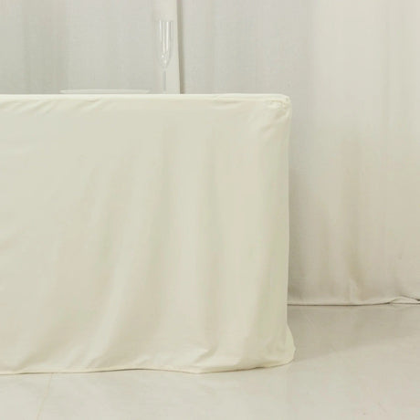 8 ft Fitted Scuba Polyester Rectangle Tablecloth