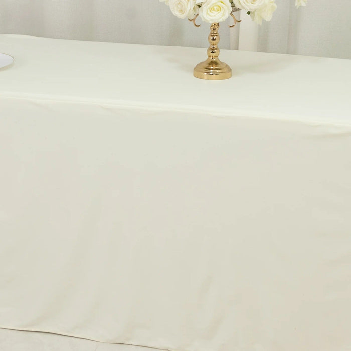 8 ft Fitted Scuba Polyester Rectangle Tablecloth